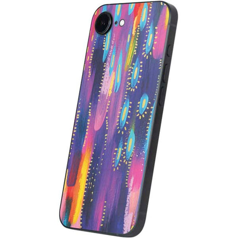 Kaleidoscope Brush Stroke by Etta Vee iPhone 16e Skin